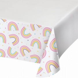 Toalha De Mesa Happy Rainbow 122 X 224 Cm