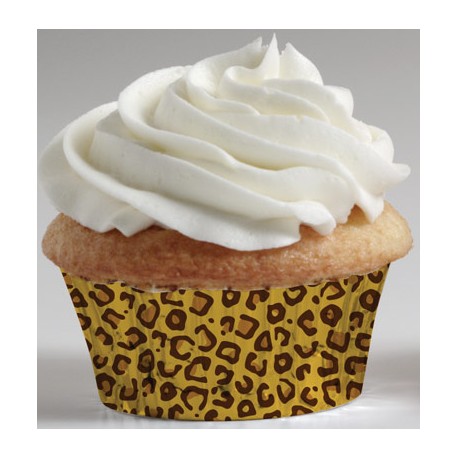 100 Capsulas Muffin Leopardo