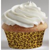 100 Capsulas Muffin Leopardo