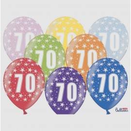 Balões números 70 látex 30 cm