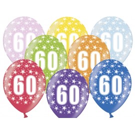 Balões números 60 LATEX 30 cm