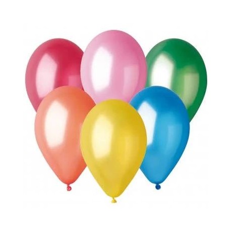 Globos Metalizados de Látex 25 cm