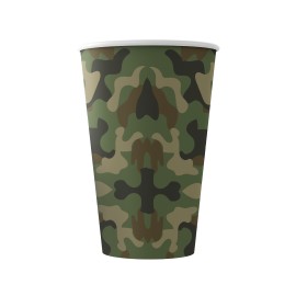 8 Copos de camuflagem 266 ml