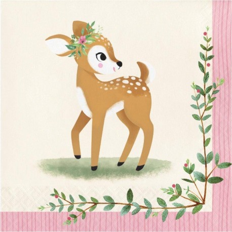 16 Servilletas 33 cm DEER LITTLE ONE