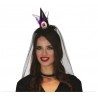 Diadema Gorro Bruja Con Velo