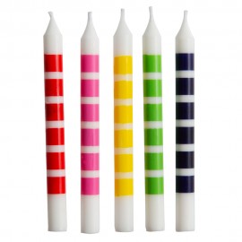 20 velas multicoloridas