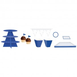 27 Unidades No Kit De Mesa De Cobalto