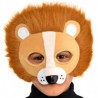 Máscara León con Pelo de Peluche