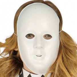 Máscara lisa branca