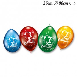 Balões Número 2 Redondos M02 25 cm