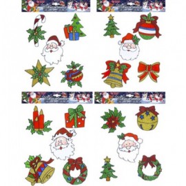 Set de 5 Pegatinas con Cara Papá Noel