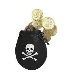 Estuche Pirata con 12 Monedas