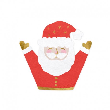 20 Servilletas Santa Claus 15 cm