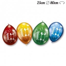 Balões Número 10 Redondos M02 25 cm