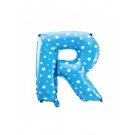 Lyrics R Foil Blue Globe com 40 cm de estrelas