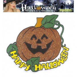 Pegatina para Ventana Calabaza Happy Halloween