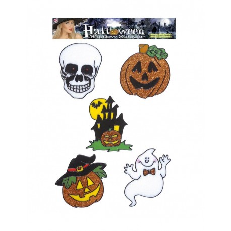 Set de 5 Pegatinas de Halloween Purpurina