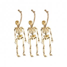 3 Esqueletos Decorativos Pendentes 15 cm