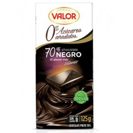 5 Tabletas Chocolate Valor Choco Negro 70% Sin Azúcar