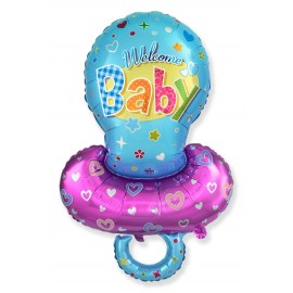 Balão Baby Shower Pacifier Boy 101 x 58 cm