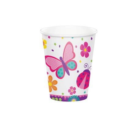 8 Vasos Mariposas