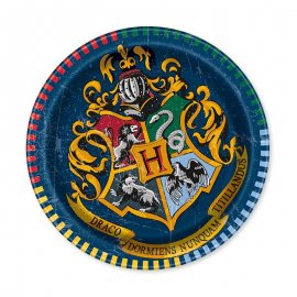 8 Pratos Harry Potter 18 cm
