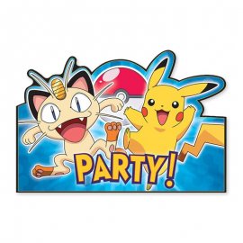 8 Invitaciones Pokémon