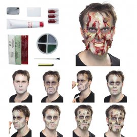 Kit de Zombie de Látex con Sangue