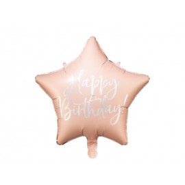 Fail feliz aniversário Balão rosa