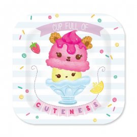 8 Pratos Num Noms 18 cm