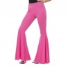 Pantalones acampanados damas rosa