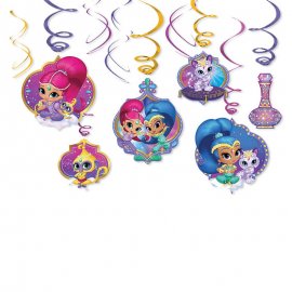 6 Decorativos Pendentes Shimmer & Shine