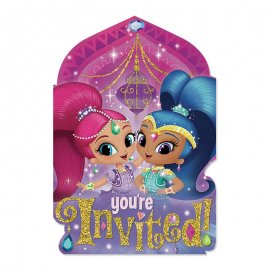 8 Convites Shimmer & Shine