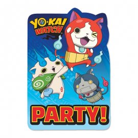 8 Convites Yo Kai Watch