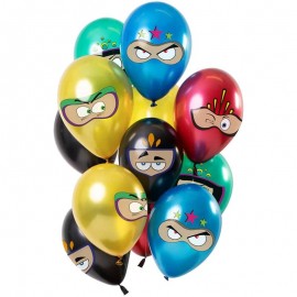 12 Balloon Bouquet Superheroes 30 cm