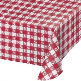 MANTEL DE PAPEL 274 x 137 CM GINGHAM