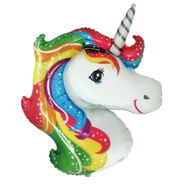 Globo Cabeza Unicornio 101 x 79 cm