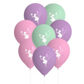 8 balões de fada de látex 27 cm