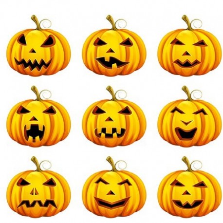 12 Calcomanias de Halloween