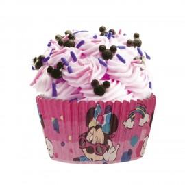 50 Cápsulas Minnie Mouse para Cupcakes