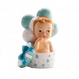 Figura Bautizo Niño Regalo Y Globos