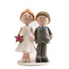 Figura Boda Clay Cogidos Mano 13 Cm