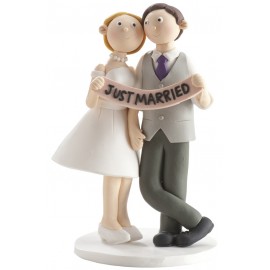 Figura Boda Clay Just Married 14 Cm