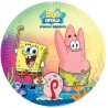 8 Platos Bob Esponja 18 cm