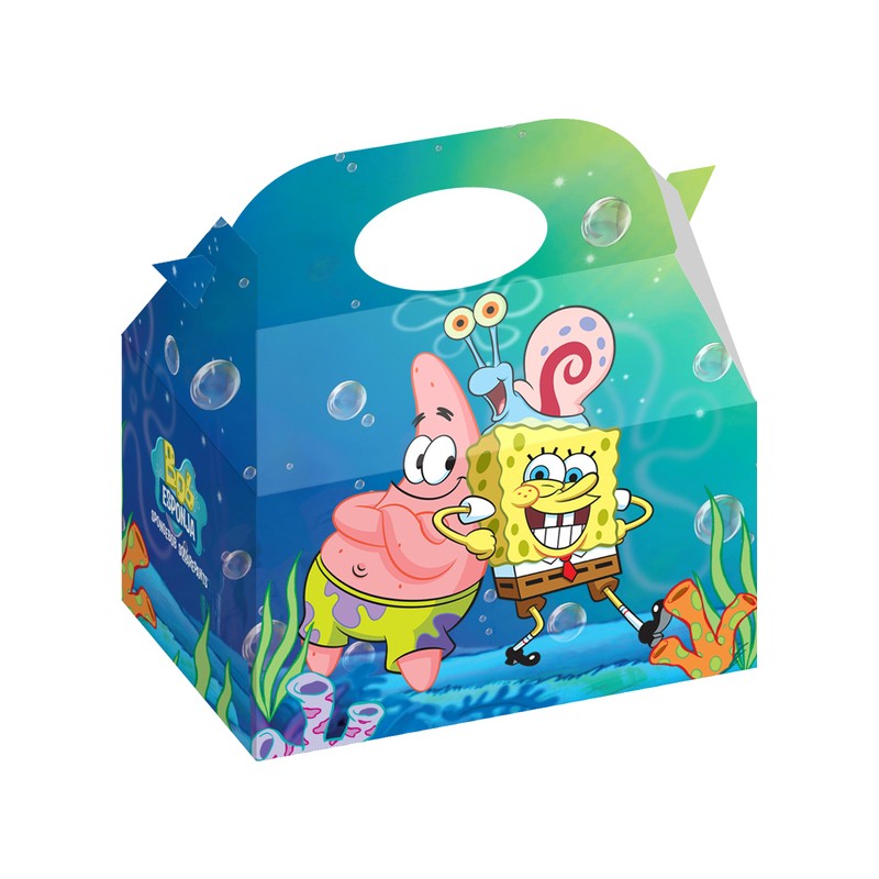 caixa bala do bob esponja 