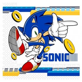 16 Guardanapos Sonic 33 cm