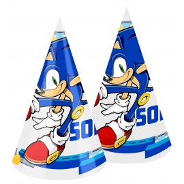 6 Chapéus em Forma de Cone Sonic