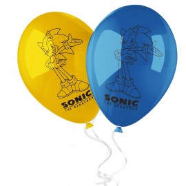 8 Balões Sonic de Látex