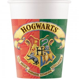 8 Copos Harry Potter de Papel 200 ml