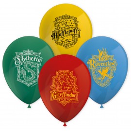 8 Balões de latex Harry Potter 28 cm